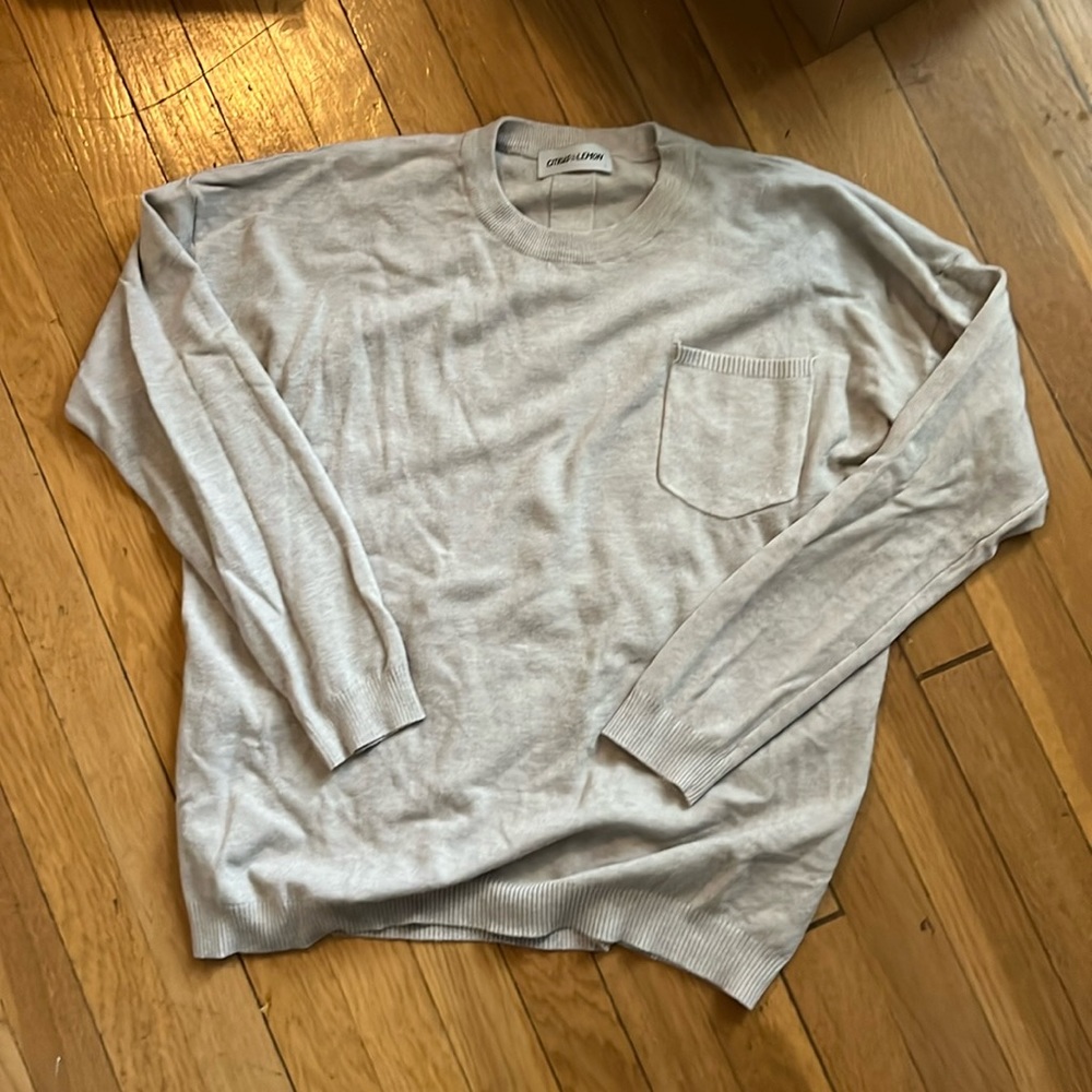 NWOT - citrus and lemon sweater - L